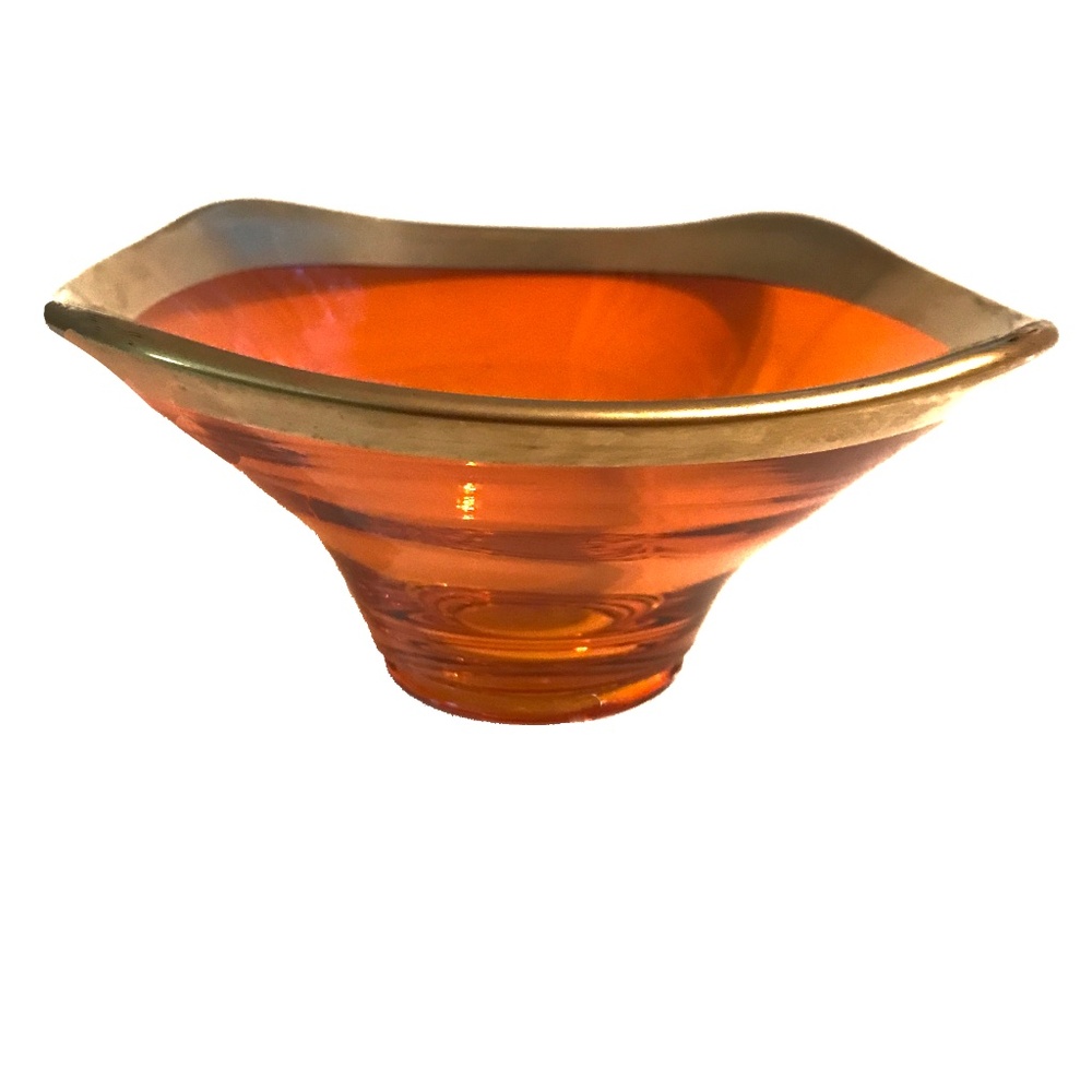 Gold Trim Candy Dish